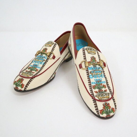 Gucci Handbags - Gucci Anniversary Horsebit Accent Jaguar Drofa 8.5 Ivory Print Ivory- Print